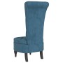 Sessel mit hoher Rückenlehne und blauen Samtknöpfen von vidaXL, Einfache Stühle - Ref: Foro24-352463, Preis: 174,94 €, Rabatt: %
