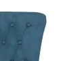 High back armchair with blue velvet buttons by vidaXL, Easy chairs - Ref: Foro24-352463, Price: 181,39 €, Discount: %