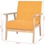 Juego de sofás de tela de 2 piezas color amarillo de vidaXL, Sofás - Ref: Foro24-274916, Precio: 309,18 €, Descuento: %