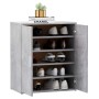 Holzwerkstoff Schuhschrank betongrau 60x35x70 cm von vidaXL, Schuhregale und Schuhorganisatoren - Ref: Foro24-808922, Preis: ...