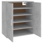 Holzwerkstoff Schuhschrank betongrau 60x35x70 cm von vidaXL, Schuhregale und Schuhorganisatoren - Ref: Foro24-808922, Preis: ...
