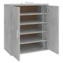 Engineered wood shoe cabinet in concrete gray, 60x35x70 cm by vidaXL, Shoe racks and shoe organizers - Ref: Foro24-808922, Pr...