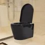 Wand-WC mit verstecktem Spülkasten aus schwarzer Keramik von vidaXL, Badezimmer - Ref: Foro24-274670, Preis: 388,43 €, Rabatt: %