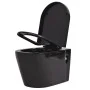 Wand-WC mit verstecktem Spülkasten aus schwarzer Keramik von vidaXL, Badezimmer - Ref: Foro24-274670, Preis: 388,43 €, Rabatt: %