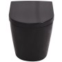 Wand-WC mit verstecktem Spülkasten aus schwarzer Keramik von vidaXL, Badezimmer - Ref: Foro24-274670, Preis: 389,96 €, Rabatt: %