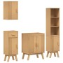 Conjunto de Muebles de Baño 4 pcs Marrón 114 x 43 x 73.5 cm