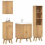 Conjunto de Muebles de Baño 4 pcs Marrón 114 x 43 x 73.5 cm