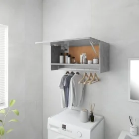 Armario de madera contrachapada gris hormigón 70x32,5x35 cm de vidaXL, Armarios roperos - Ref: Foro24-808246, Precio: 38,60 €...