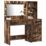 Mesa de tocador con cajón 2 pcs Marrón 78.5 x 41 x 135 cm