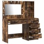 Mesa de tocador con cajón 2 pcs Marrón 78.5 x 41 x 135 cm