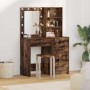 Mesa de tocador con cajón 2 pcs Marrón 50 x 41 x 135 cm