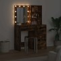 Mesa de tocador con cajón 2 pcs Marrón 50 x 41 x 135 cm