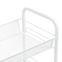 3-stöckiger Küchenwagen aus weißem Eisen 46x26x64 cm von vidaXL, Küchen- und Speisewagen - Ref: Foro24-336323, Preis: 44,90 €...