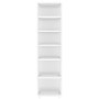Glossy white engineered wood shoe rack furniture 27.5x27x102 cm by vidaXL, Shoe racks and shoe organizers - Ref: Foro24-80849...