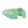 Invernadero con estructura de acero verde 30 m² 10x3x2 m de vidaXL, Invernaderos - Ref: Foro24-3188042, Precio: 420,46 €, Des...