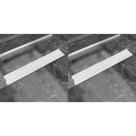 Desagüe ducha lineal 2 pzs burbuja 730x140 mm acero inoxidable de vidaXL, Desagües - Ref: Foro24-275967, Precio: 89,64 €, Des...