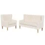 Set aus 2-teiligen Sofas cremeweißer Stoff von vidaXL, Sofas - Ref: Foro24-274928, Preis: 576,63 €, Rabatt: %