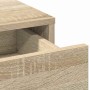 Mesa de tocador con cajón 2 pcs Marrón 40 x 41 x 75 cm
