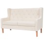 Set aus 2-teiligen Sofas cremeweißer Stoff von vidaXL, Sofas - Ref: Foro24-274928, Preis: 586,02 €, Rabatt: %