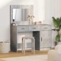 Mesa de tocador 2 pcs Gris 40 x 41 x 75 cm Madera contrachapada