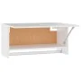 Weißer Sperrholzschrank 70x32,5x35 cm von vidaXL, Kleiderschränke - Ref: Foro24-808242, Preis: 39,45 €, Rabatt: %