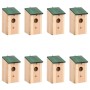 Vogelhaus 8 Einheiten Holz 12x12x22 cm von vidaXL, Vogelhäuser - Ref: Foro24-276006, Preis: 51,07 €, Rabatt: %