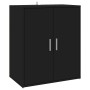 Black engineered wood shoe cabinet 60x35x70 cm by vidaXL, Shoe racks and shoe organizers - Ref: Foro24-808919, Price: 73,45 €...