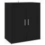 Black engineered wood shoe cabinet 60x35x70 cm by vidaXL, Shoe racks and shoe organizers - Ref: Foro24-808919, Price: 71,55 €...