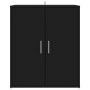 Black engineered wood shoe cabinet 60x35x70 cm by vidaXL, Shoe racks and shoe organizers - Ref: Foro24-808919, Price: 73,45 €...