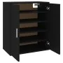Black engineered wood shoe cabinet 60x35x70 cm by vidaXL, Shoe racks and shoe organizers - Ref: Foro24-808919, Price: 71,55 €...