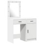 Mesa de tocador con cajón 2 pcs 50 x 41 x 135 cm