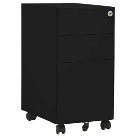 Mobile filing cabinet black steel 30x45x59 cm by vidaXL, Filing cabinets - Ref: Foro24-335984, Price: 136,72 €, Discount: %
