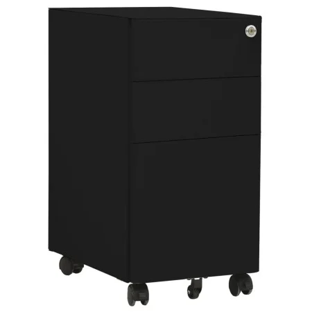 Mobile filing cabinet black steel 30x45x59 cm by vidaXL, Filing cabinets - Ref: Foro24-335984, Price: 136,72 €, Discount: %