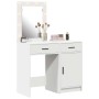 Mesa de tocador con cajón 2 pcs 50 x 41 x 135 cm