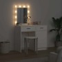 Mesa de tocador con cajón 2 pcs 50 x 41 x 135 cm