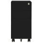 Mobiler Aktenschrank aus schwarzem Stahl 30x45x59 cm von vidaXL, Aktenschränke - Ref: Foro24-335984, Preis: 134,20 €, Rabatt: %