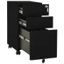 Mobile filing cabinet black steel 30x45x59 cm by vidaXL, Filing cabinets - Ref: Foro24-335984, Price: 136,72 €, Discount: %