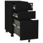 Mobiler Aktenschrank aus schwarzem Stahl 30x45x59 cm von vidaXL, Aktenschränke - Ref: Foro24-335984, Preis: 134,20 €, Rabatt: %