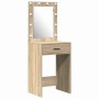 Mesa de tocador con cajón 2 pcs Marrón 50 x 41 x 135 cm