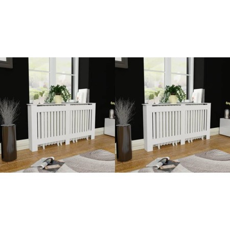 Radiator covers 2 units white MDF 152 cm by vidaXL, Accessories for heating radiators - Ref: Foro24-276004, Price: 187,91 €, ...