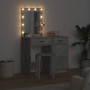 Mesa de tocador con cajón 2 pcs Gris 50 x 41 x 135 cm