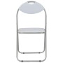 Folding dining chairs 4 units white synthetic leather by vidaXL, dining chairs - Ref: Foro24-278595, Price: 131,02 €, Discoun...