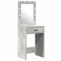 Mesa de tocador con cajón 2 pcs Gris 50 x 41 x 135 cm