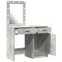 Mesa de tocador con cajón 2 pcs Gris 50 x 41 x 135 cm