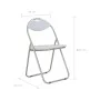Klappbare Esszimmerstühle 4 Einheiten aus weißem Kunstleder von vidaXL, Essstühle - Ref: Foro24-278595, Preis: 130,67 €, Raba...