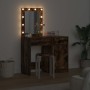 Mesa de tocador con cajón 2 pcs Marrón 50 x 41 x 135 cm
