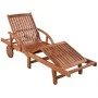 Sun loungers 2 units and solid acacia wood table by vidaXL, Loungers - Ref: Foro24-274662, Price: 412,31 €, Discount: %