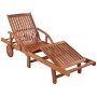 Tumbonas 2 unidades y mesita madera maciza de acacia de vidaXL, Tumbonas - Ref: Foro24-274662, Precio: 358,27 €, Descuento: %