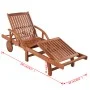 Sun loungers 2 units and solid acacia wood table by vidaXL, Loungers - Ref: Foro24-274662, Price: 412,31 €, Discount: %
