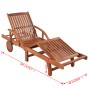Tumbonas 2 unidades y mesita madera maciza de acacia de vidaXL, Tumbonas - Ref: Foro24-274662, Precio: 358,27 €, Descuento: %